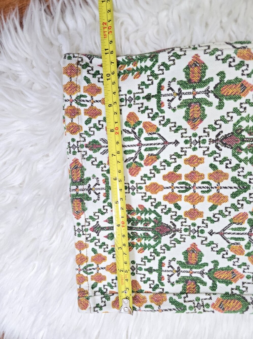 Wrangler High Rise Fierce Flare Jeans Vintage Garden 2x32 Boho Western 70s Retro - Picture 14 of 16